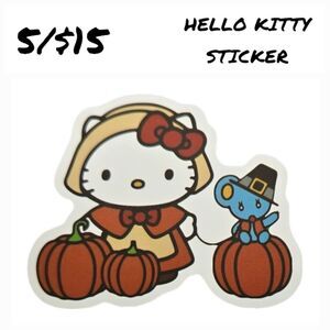 Hello Kitty Sticker Self-Adhesive Laptop Luggage Locker Thanksgiving Pumpkin
